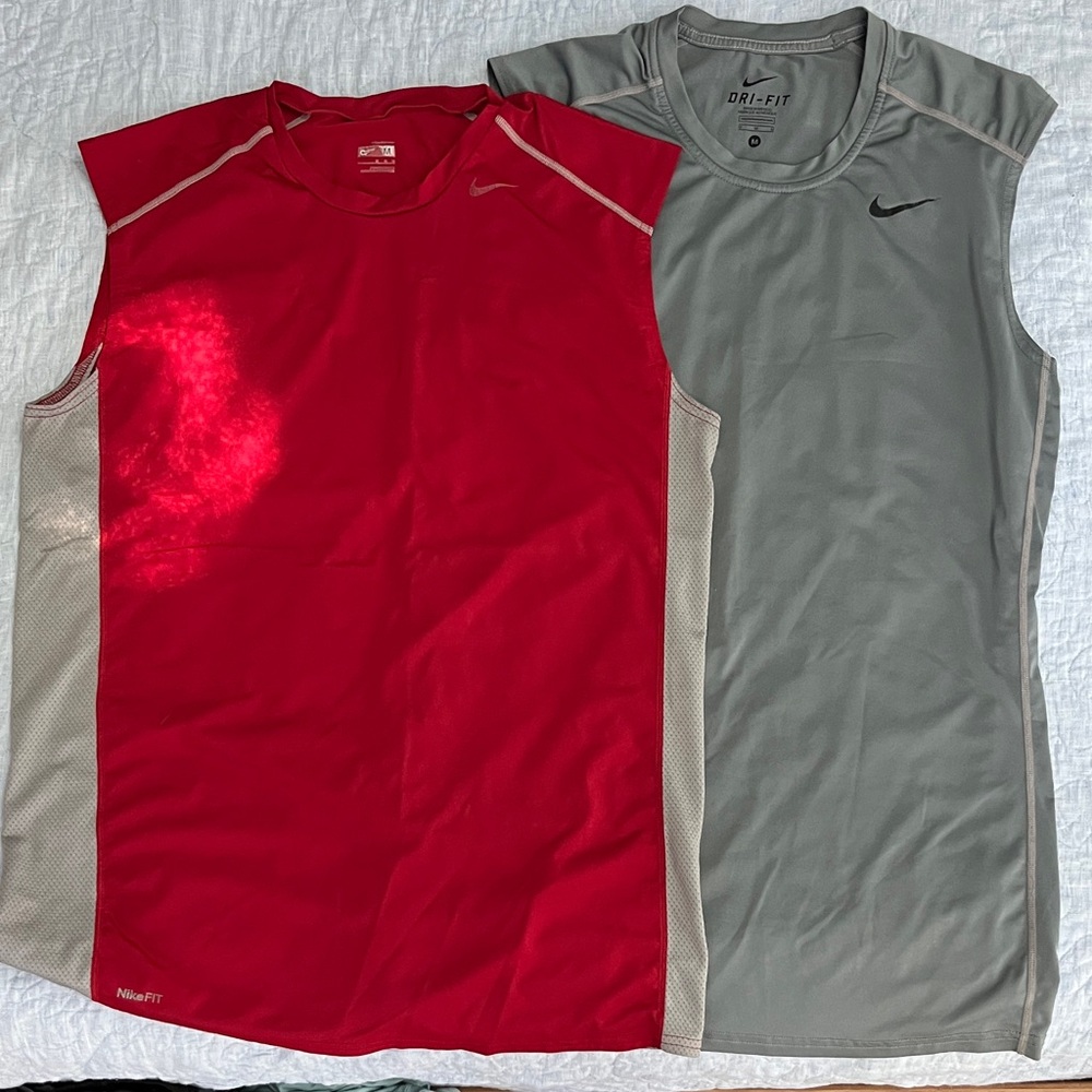 Nike DriFit sleeveless workout shirts -Men’s M